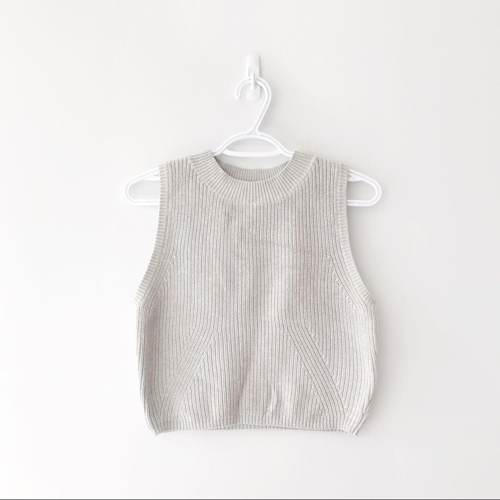 Aritzia Babaton Nathan Cropped Knit Sweater